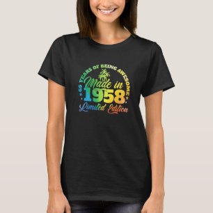 T-shirt 65 ans d'être génial Made En 1958 Anniversaire 65