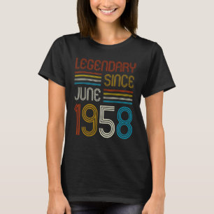 T-shirt 65 ans Hommes Femmes 65e anniversaire Légende depu