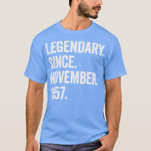 T-shirt 65 Ans Légendaire Depuis Novembre 1957 65th Bi