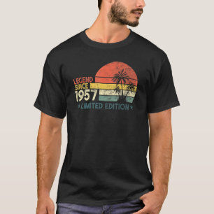 T-shirt 65 Ans Légende Anniversaire Depuis 1957 Limited Ed