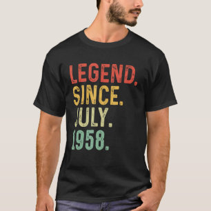 T-shirt 65 Ans Légende depuis juillet 1958 65e Anniversair