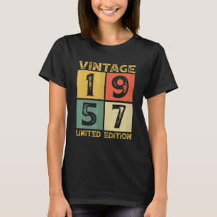 T-shirt 65 ans Retro 1957 65e anniversaire
