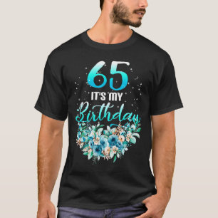 T-shirt 65 C'est mon Cool natal Floral 65e anniversaire Fa