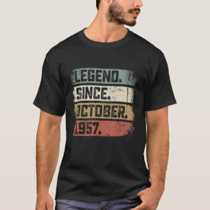 T-shirt 65 Years Old Legend Since October 1957