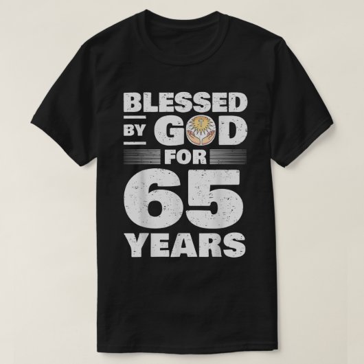 T-shirt 65e anniversaire (Design devant)