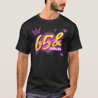 T-shirt 65e anniversaire 65 et fabuleuse fête 65 ans