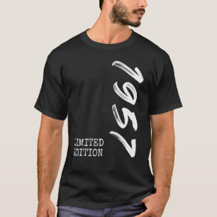 T-shirt 65e anniversaire Dames Mens 65 ans 1957 1