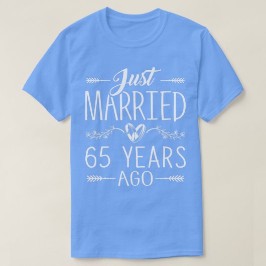 T-shirt 65e anniversaire de mariage Mariage 65 ans Matchi (Design devant)
