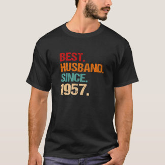 T-shirt 65e anniversaire de mariage Meilleur mari depuis 1