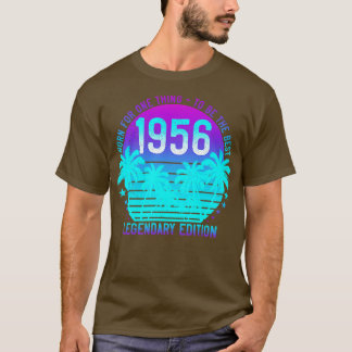 T-shirt 65e anniversaire Esthétique Vintage 1956 Sunset Pa