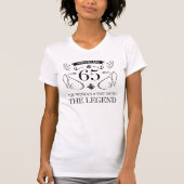 T-shirt 65e anniversaire pour les femmes (Devant)