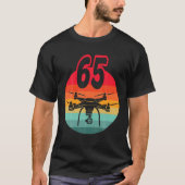 T-shirt 65th Birthday I Rétro Remote Control Drones With C (Devant)