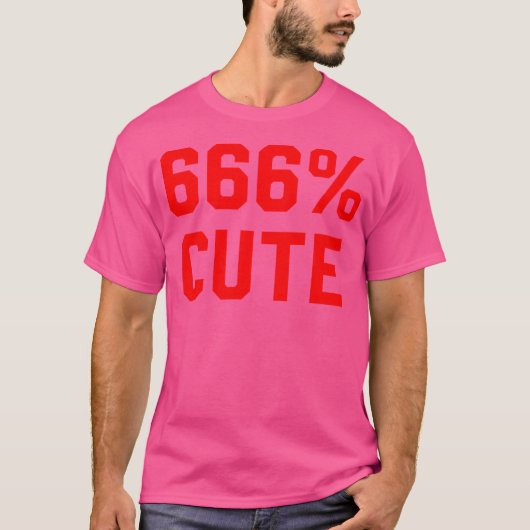 T-shirt 666 Cute (Devant)