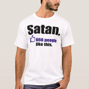 T-shirt 666 personnes aiment Satan