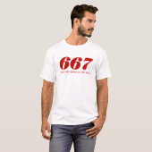T-shirt 667-One Step Ahead Of The Devil (Devant entier)