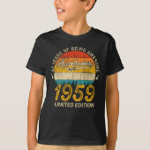 T-shirt 66 Ans 1959 Retro Awesome 66e anniversaire Cadeau (Devant)