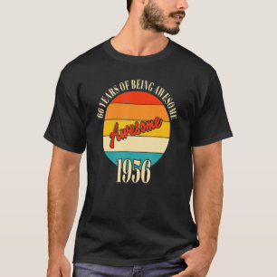 T-shirt 66 Ans De Magnifique 1956 66e Anniversaire