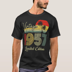 T-shirt 66 ans Vintage 1957 66e anniversaire 1
