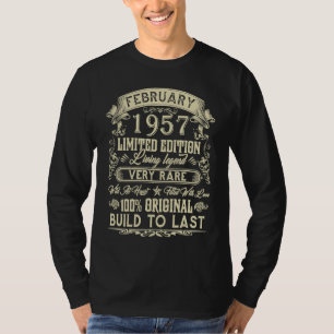 T-shirt 66e anniversaire 66 ans Rétro Vintage février