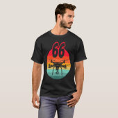 T-shirt 66e Anniversaire I Télécommande Rétro Drones Avec  (Devant entier)