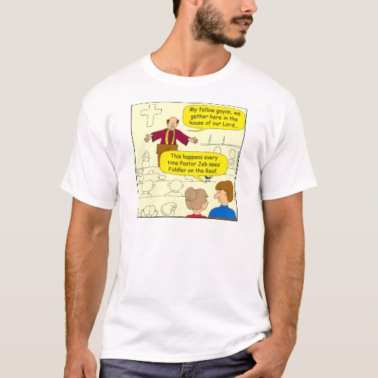 T-shirt 673 Pastor va au Dessin de Fiddler (Devant)