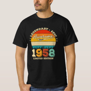 T-shirt 67 Ans Anniversaire 1958 Magnifique 67e anniversai
