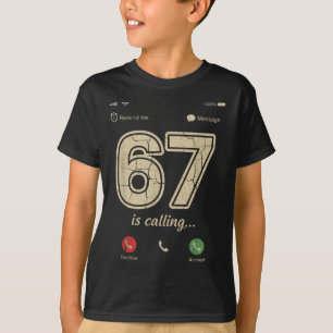 T-shirt 67 appelle drôle de mème de l'argot de la Gen Z su