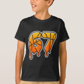 T-shirt 67 Basketball Halftone Meme Gen Alpha Slang Drip S (Devant)