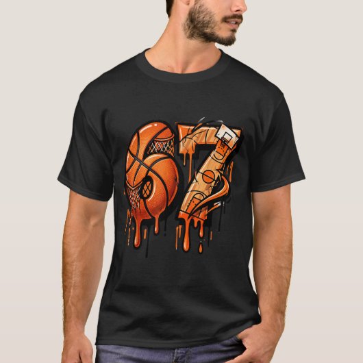 T-shirt 67 Basketball Ice Cream Drip Six Seven  (Devant)