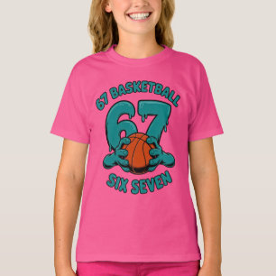 T-shirt 67 Basketball Six Seven Sports Mème