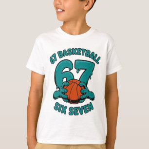 T-shirt 67 Basketball Six Seven Sports Mème