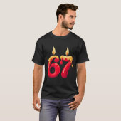 T-shirt 67 bougies de Noël (Devant entier)