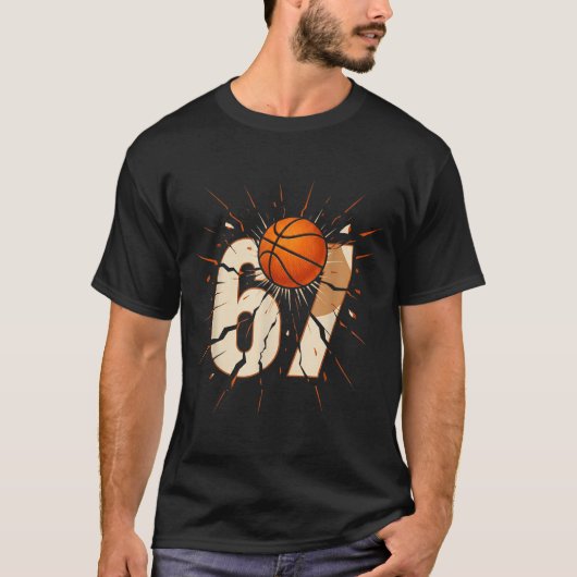 T-shirt 67 Brainrot Youth Basketball Drip - Funny Kids 67  (Devant)