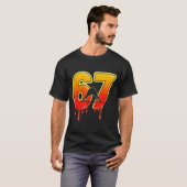 T-shirt 67 Brainrot Youth Wrestling Drip - Funny Kids 67  (Devant entier)
