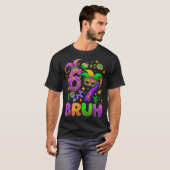 T-shirt 67 Bruh Mardi Gras Jester Mask New Orleans  (Devant entier)
