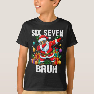 T-shirt 67 Bruh Noël Cool Santa Dabbing Six Sept Mem