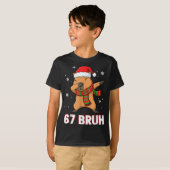 T-shirt 67 Bruh Six Seven Meme Capybara Christmas Kids Boy (Devant entier)