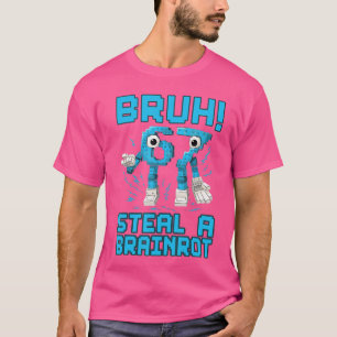 T-shirt 67 Bruh Voler Une Brainrot Drôle Mème 6 7 Garçons