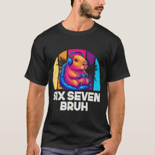 T-shirt 67 Capybara Drôle Six Sept Bruh Capybara Vidéo Ga