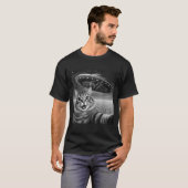 T-shirt 67 Cat Selfie With Alien Ufos Funny Cat Six Seven (Devant entier)