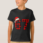 T-shirt 67 Christmas Funny Six Seven Meme Brainrot Plaid S (Devant)
