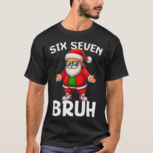T-shirt 67 Christmas Funny Six Seven Meme Brainrot Santa K (Devant)