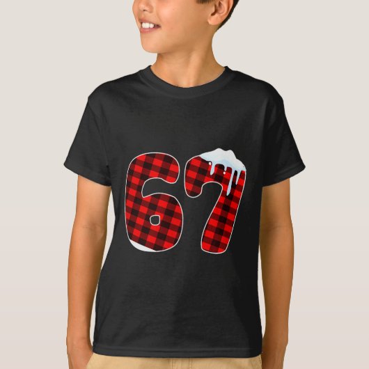T-shirt 67 Christmas Meme 6 7 Numbers Six Seven Funny Xmas (Devant)