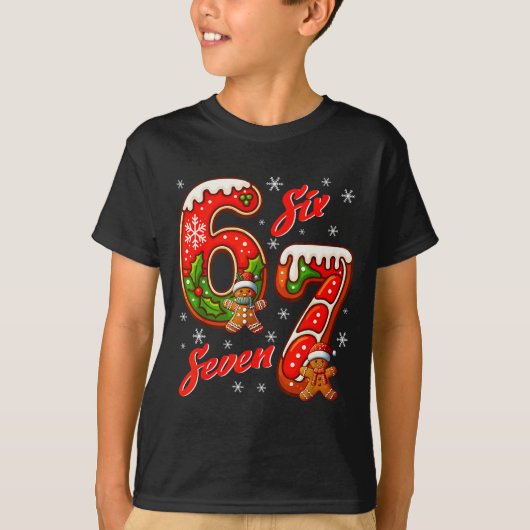 T-shirt 67 Christmas Meme Saying 6 7 Meme Costume Xmas (Devant)