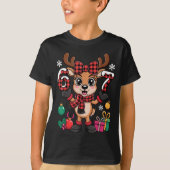 T-shirt 67 Christmas Outfit Women Meme Reindeer Six Seven (Devant)