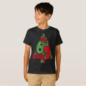 T-shirt 67 Christmas Tree Holiday Six Seven Meme Brainrot  (Devant entier)