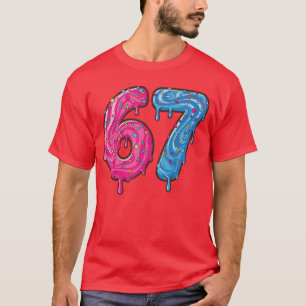 T-shirt 67 Costume Six Seven Mème Numéro 6 7 Sur Il Jeunes