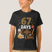 T-shirt 67 Days Of Coffee &amp; Chaos - 67th Day Of School (Devant)