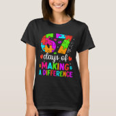 T-shirt 67 Days Of Making A Difference Funny Teacher Stude (Devant)