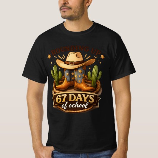 T-shirt 67 Days of School (Devant)